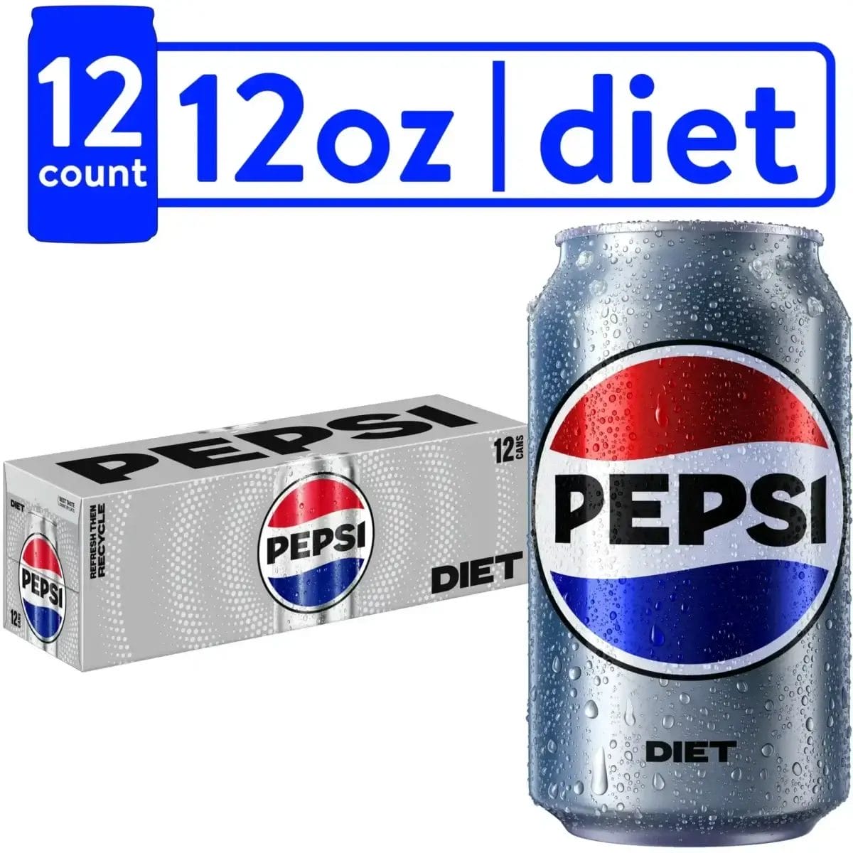 Diet Pepsi, 12 Oz Can