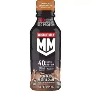 Muscle Milk Pro Advanced Nutrition Chocolate Peanut Butter 40G Protein, 14 Oz Bottle