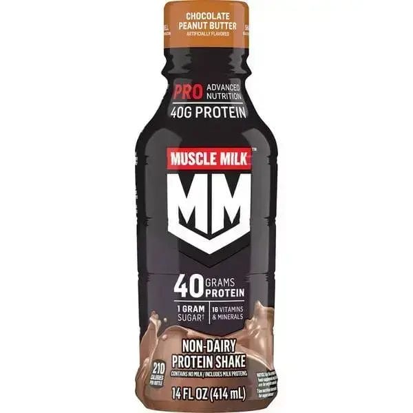 Muscle Milk Pro Advanced Nutrition Chocolate Peanut Butter 40G Protein, 14 Oz Bottle