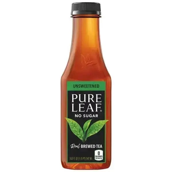 Pure Leaf Unsweetened Tea, 18.5 Oz Bottle