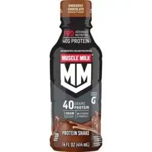Muscle Milk Pro Advanced Nutrition Knockout Chocolate 40G Protein, 14 Oz Bottle