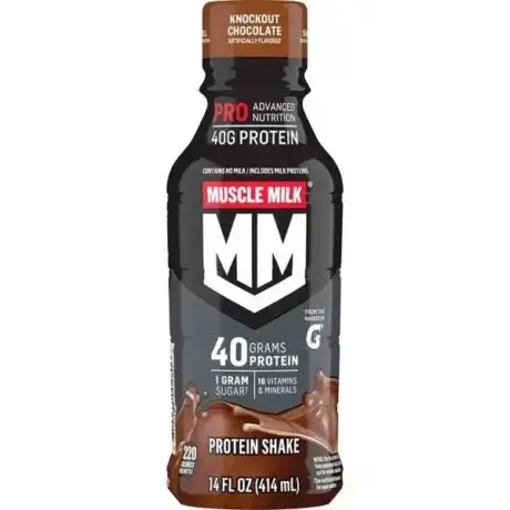 Muscle Milk Pro Advanced Nutrition Knockout Chocolate 40G Protein, 14 Oz Bottle