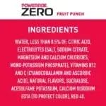 POWERADE Zero Red Fruit Punch, 20 Oz Bottle