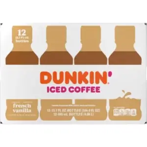 Dunkin Donuts French Vanilla Iced Coffee, 13.7 Oz Bottle