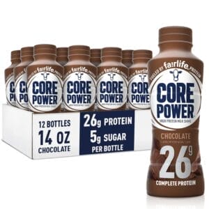 Core Power Chocolate Protein Shake 26g, 14 Oz Bottle Pack