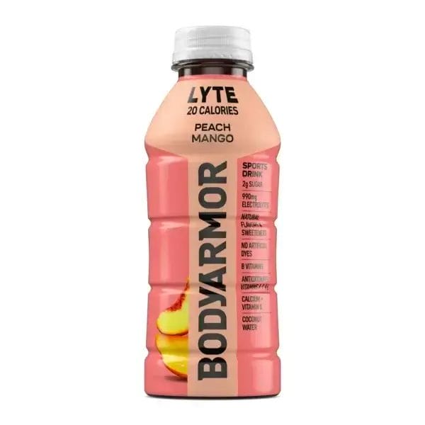 BODYARMOR Lyte Peach Mango, 16 Oz Bottle
