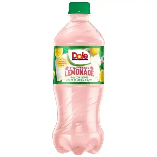 Dole Strawberry Lemonade, 20 Oz Bottle