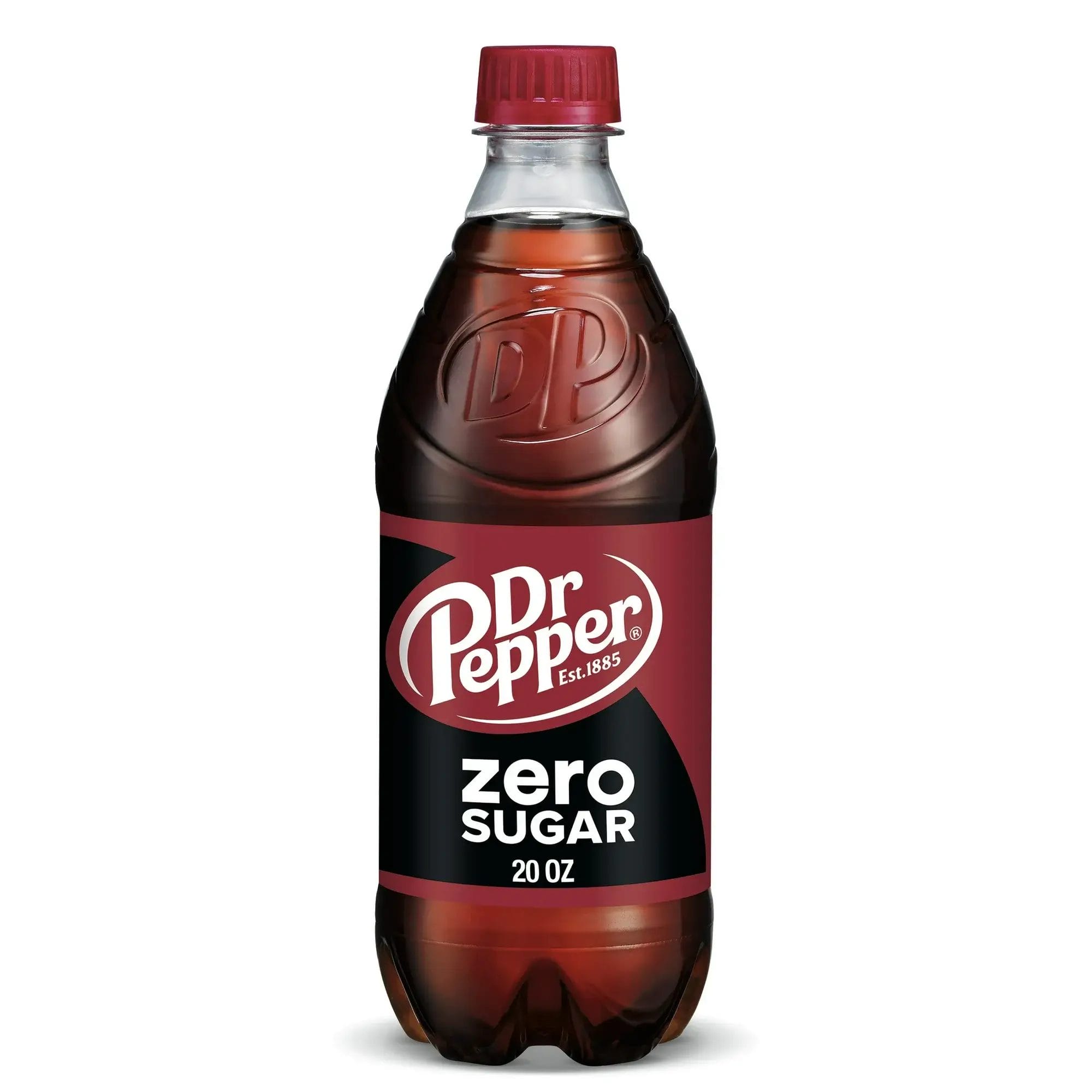 Dr. Pepper Zero Sugar, 20 Oz Bottle