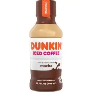 Dunkin Mocha Iced Coffee, 13.7 Oz Bottle