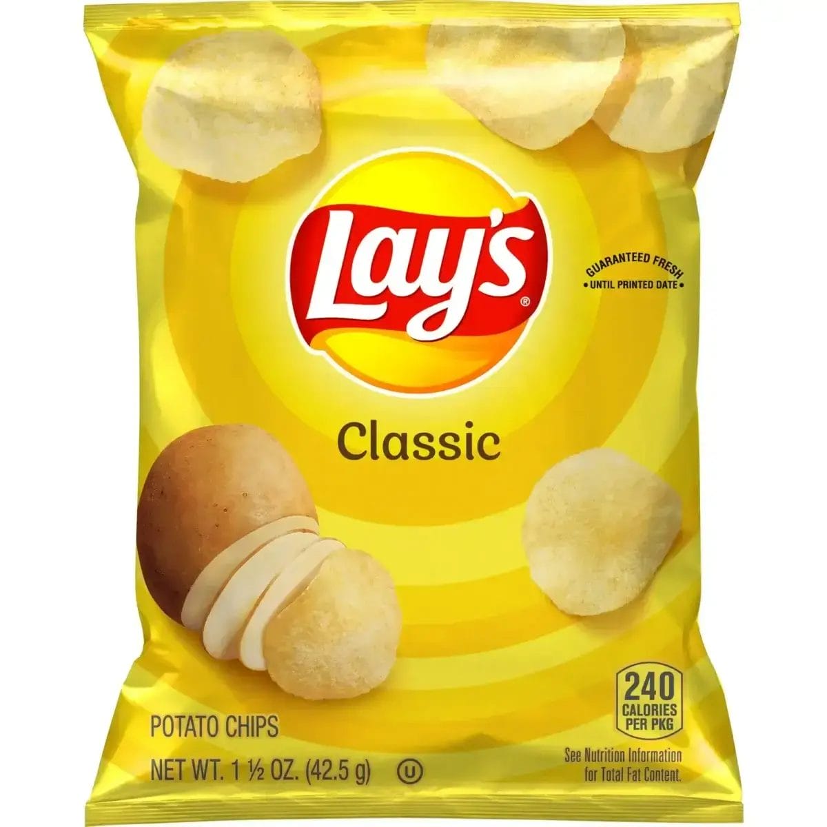 Lay's Classic Potato Chips, 1.5 Oz Bags/64