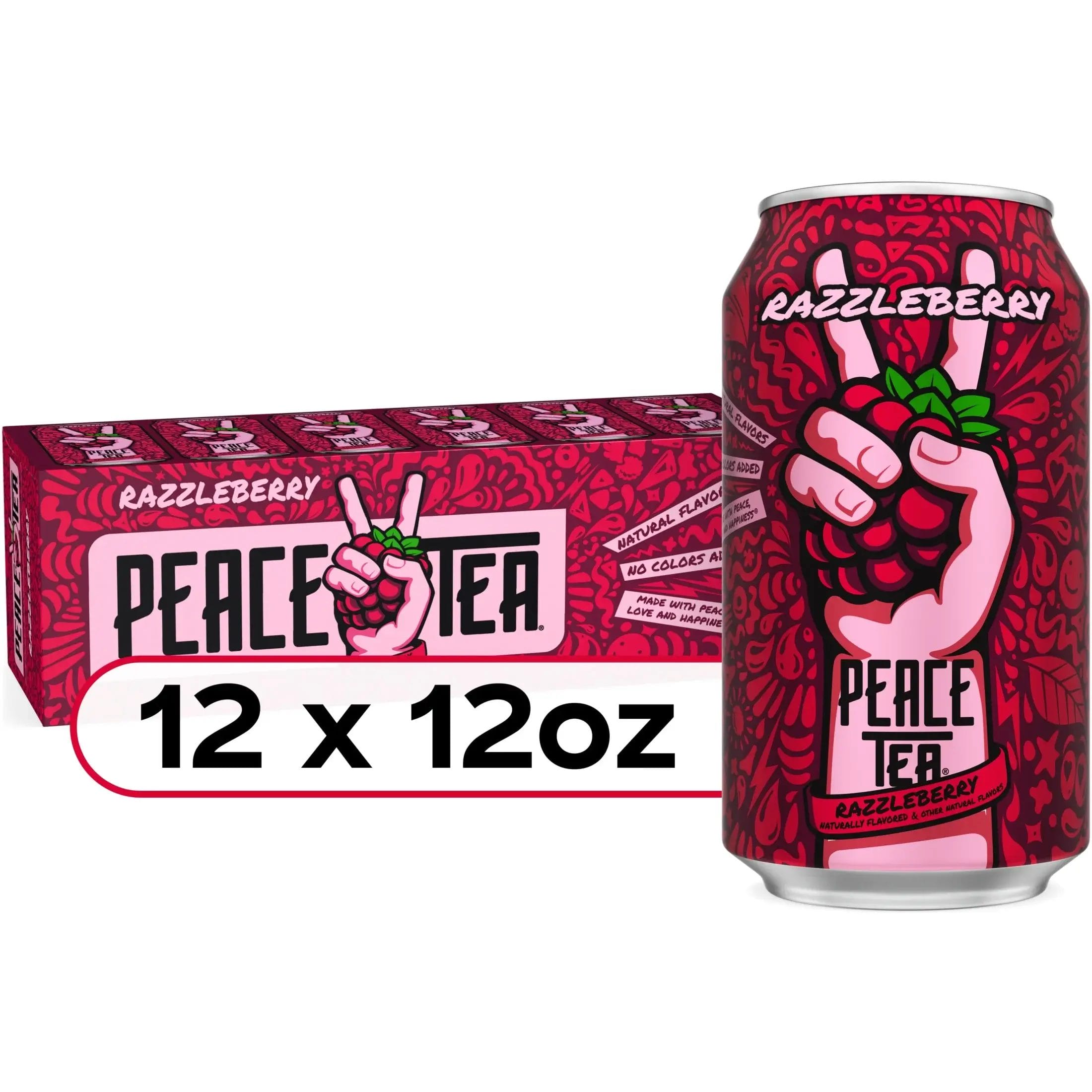 Peace Tea Razzleberry 12 Oz Cans – 24-Pack