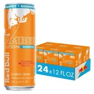 Red Bull Amber Edition Strawberry Apricot Energy Drink, 12 Oz Can