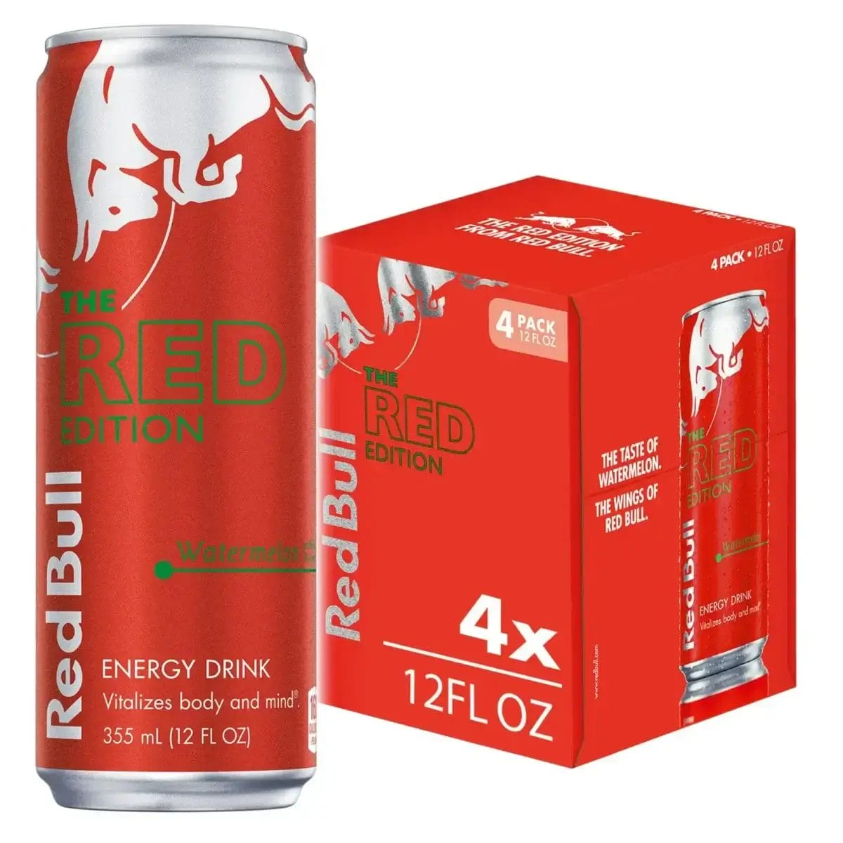 Red Bull Red Edition Watermelon Energy Drink, 12 Oz Can