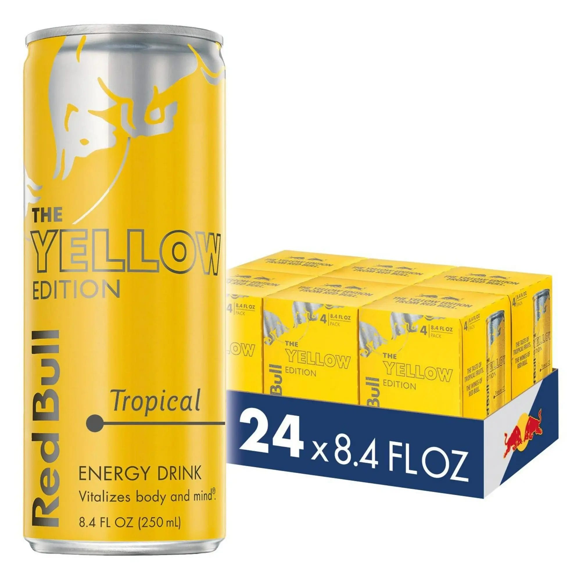 Red Bull Yellow Edition Tropical Energy Drink, 8.4 Oz Can