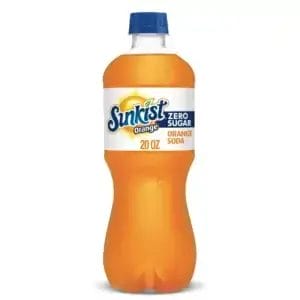 Sunkist Zero Sugar Orange, 20 Oz bottle