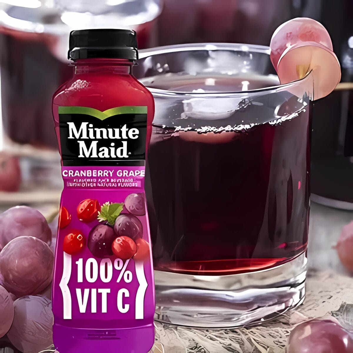 Minute Maid Cranberry Grape, 12 Oz Bottle