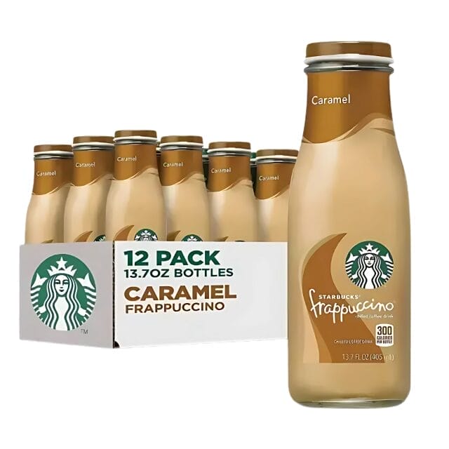 Starbucks Frappuccino Caramel Coffee, 13.7 Oz Glass Bottle