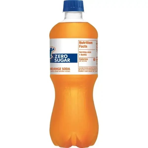 Sunkist Zero Sugar Orange, 20 Oz Bottle