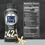Core Power Protein Vanilla Elite 42G, 14 Oz Bottle