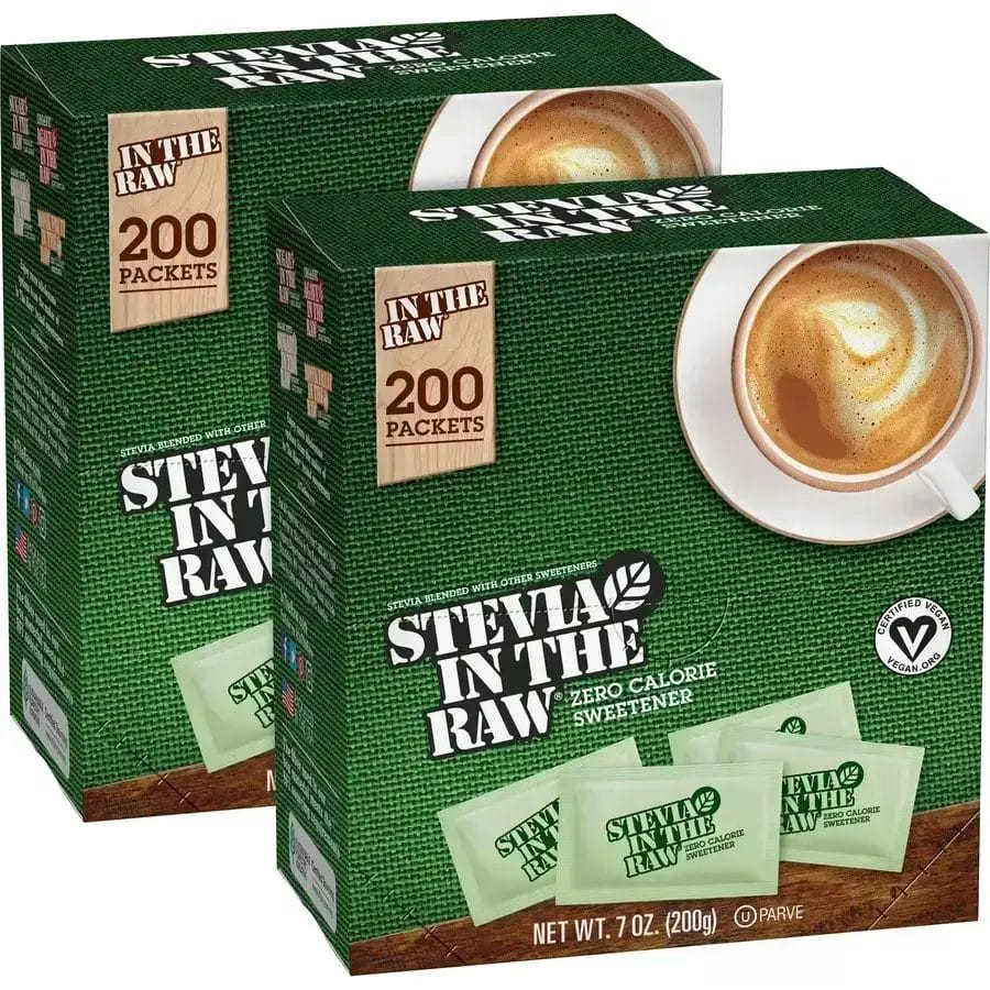 Stevia In The Raw Zero Calorie Sweetener Packets Packaging