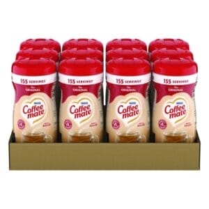 Coffee Mate Hazelnut Powdered Creamer Carton, 11 Oz - 12/Pack