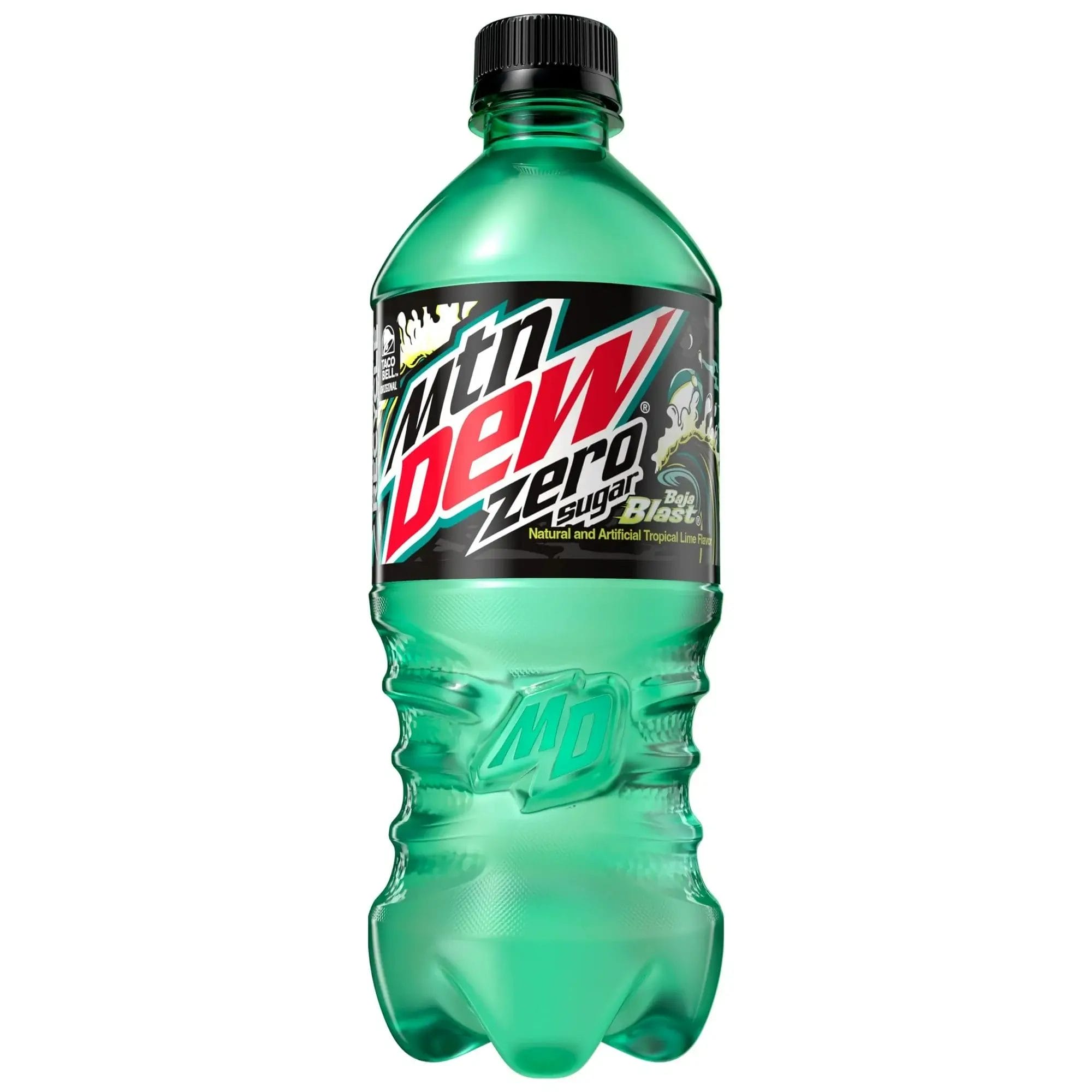 Mountain Dew Baja Blast Zero Sugar, 20 Oz Bottle