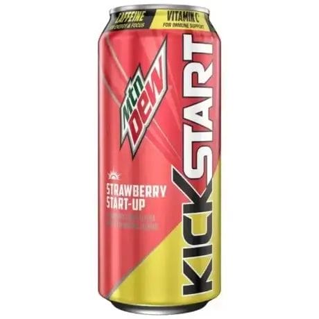 Mtn Dew Kickstart Strawberry Start-Up, 16 Oz Can