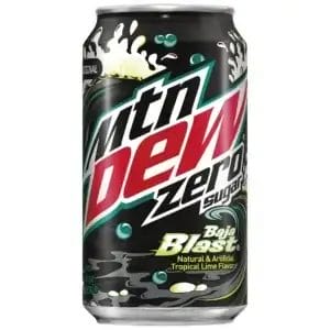 Mountain Dew Baja Blast Zero Sugar, 12 Oz Can
