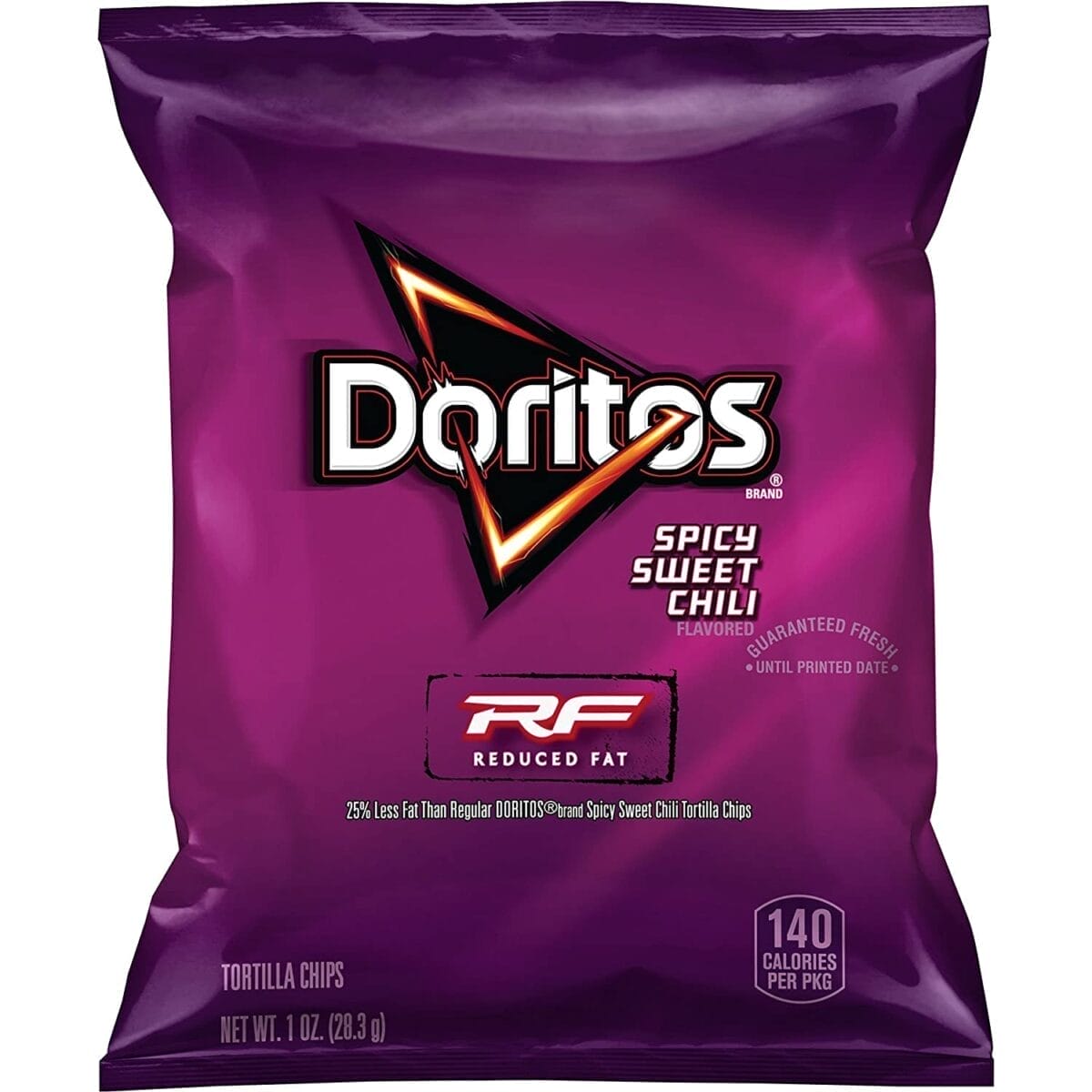 Doritos Nacho Reduced Fat Spicy Sweet Chili Flavored Tortilla Chips, 1 Oz Bags/72