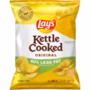 Lay's Kettle Cooked Potato Chips, 40% Less Fat Original, 1.375 Oz Bag/24 Count