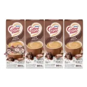 Coffee Mate Cafe© Mocha Mini Creamer Singles, 4 Boxes/ 200 Total