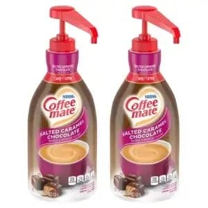 Coffee Mate Salted Caramel Chocolate Creamer, 50.7 Oz Pump Bottle - 2/Pack