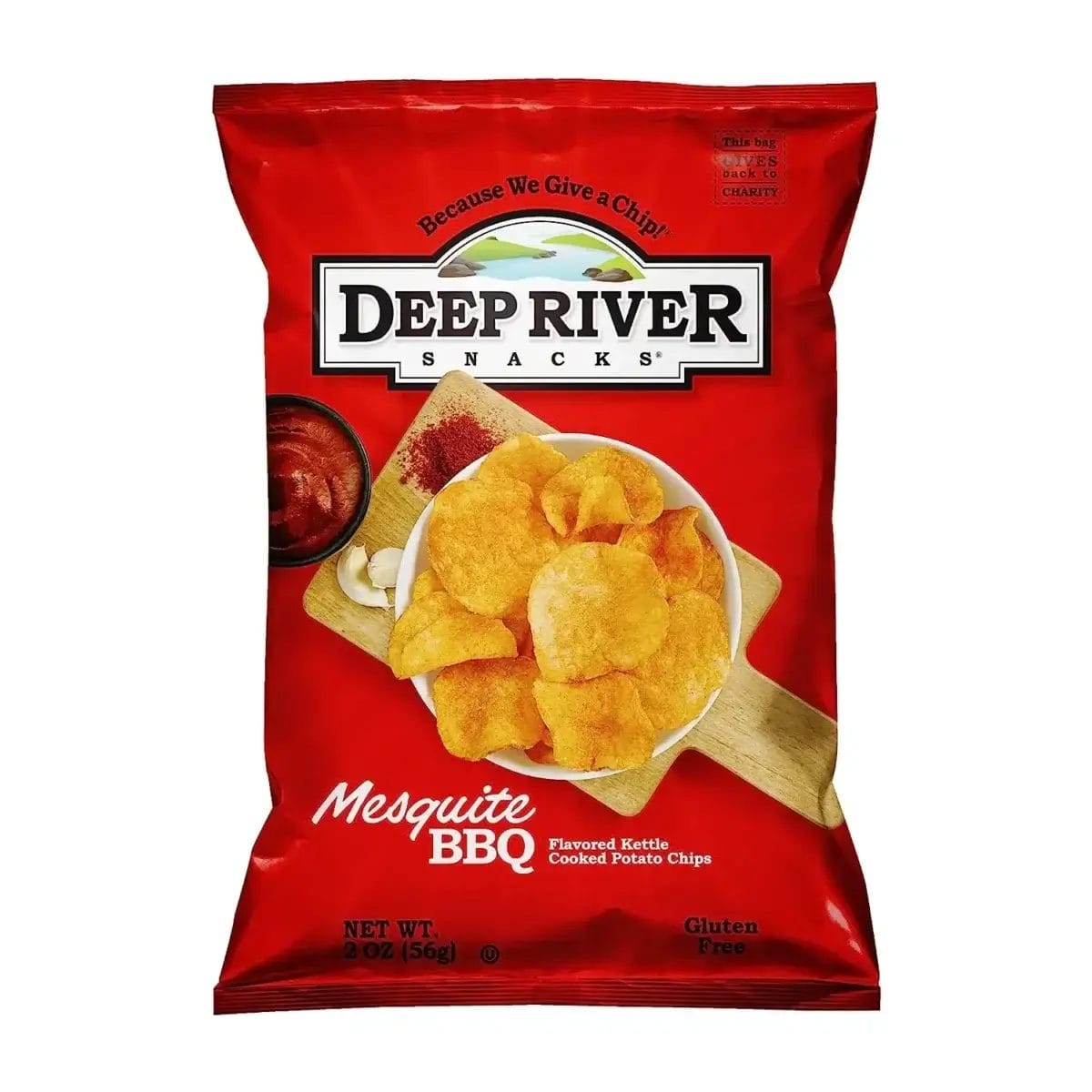 Deep River Kettle Mesquite BBQ Potato Chips, 2 Oz Bags/24 /Bags