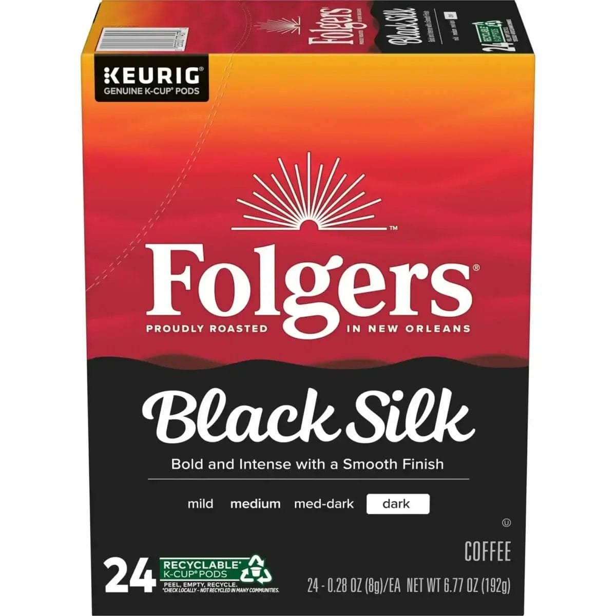 Folgers Black Silk, K-cups