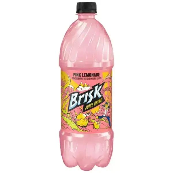 Brisk Pink Lemonade 1L Bottle – 15-Pack