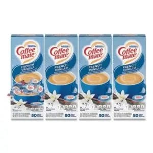 Coffee Mate French Vanilla Mini Creamer Singles, 4 Box/ 200 Total