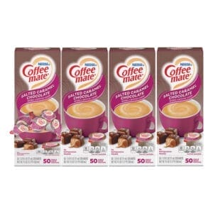 Coffee Mate Salted Caramel Chocolate Mini Creamer Singles, 4 Box/ 200 Total