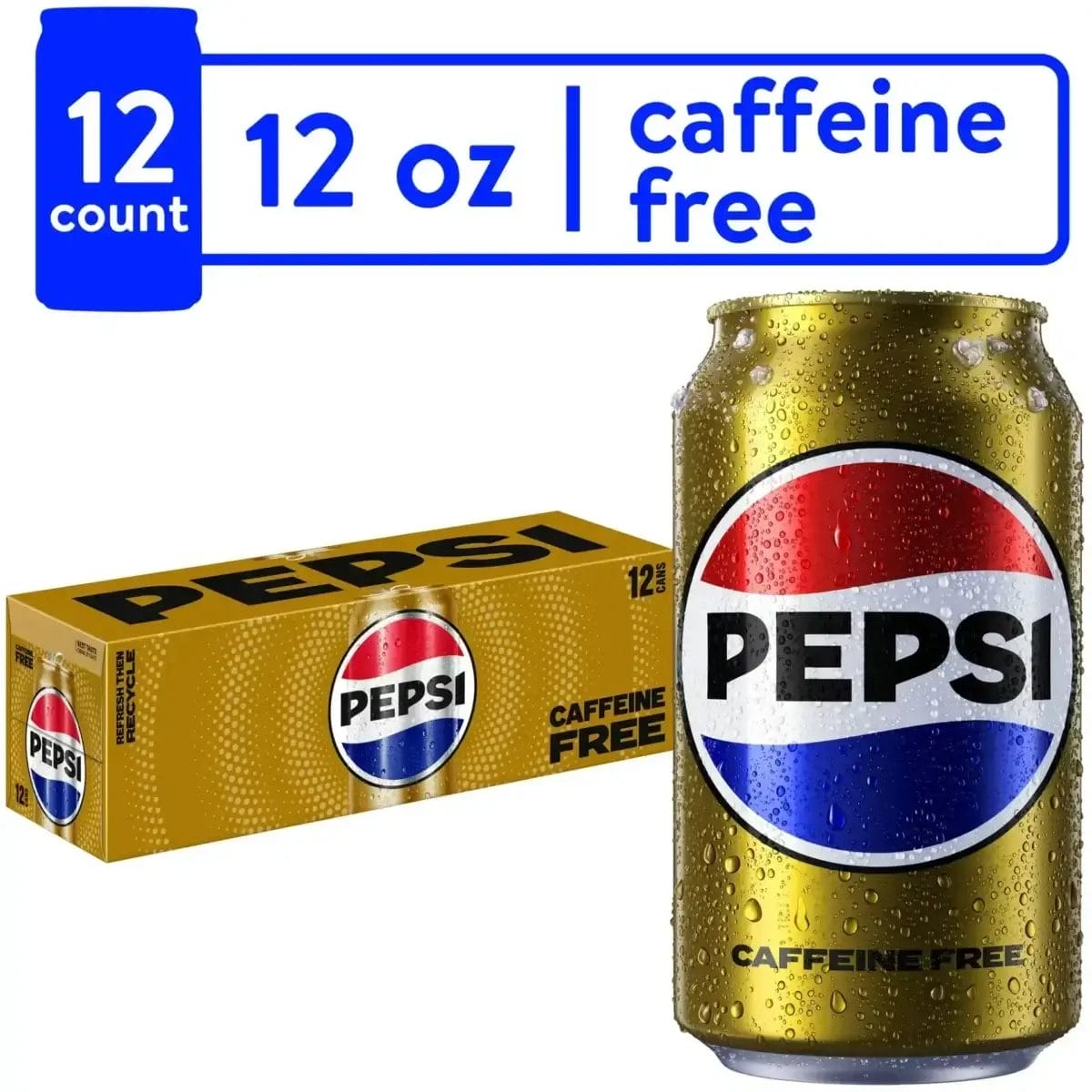 Pepsi Caffeine Free, 12 Oz Can