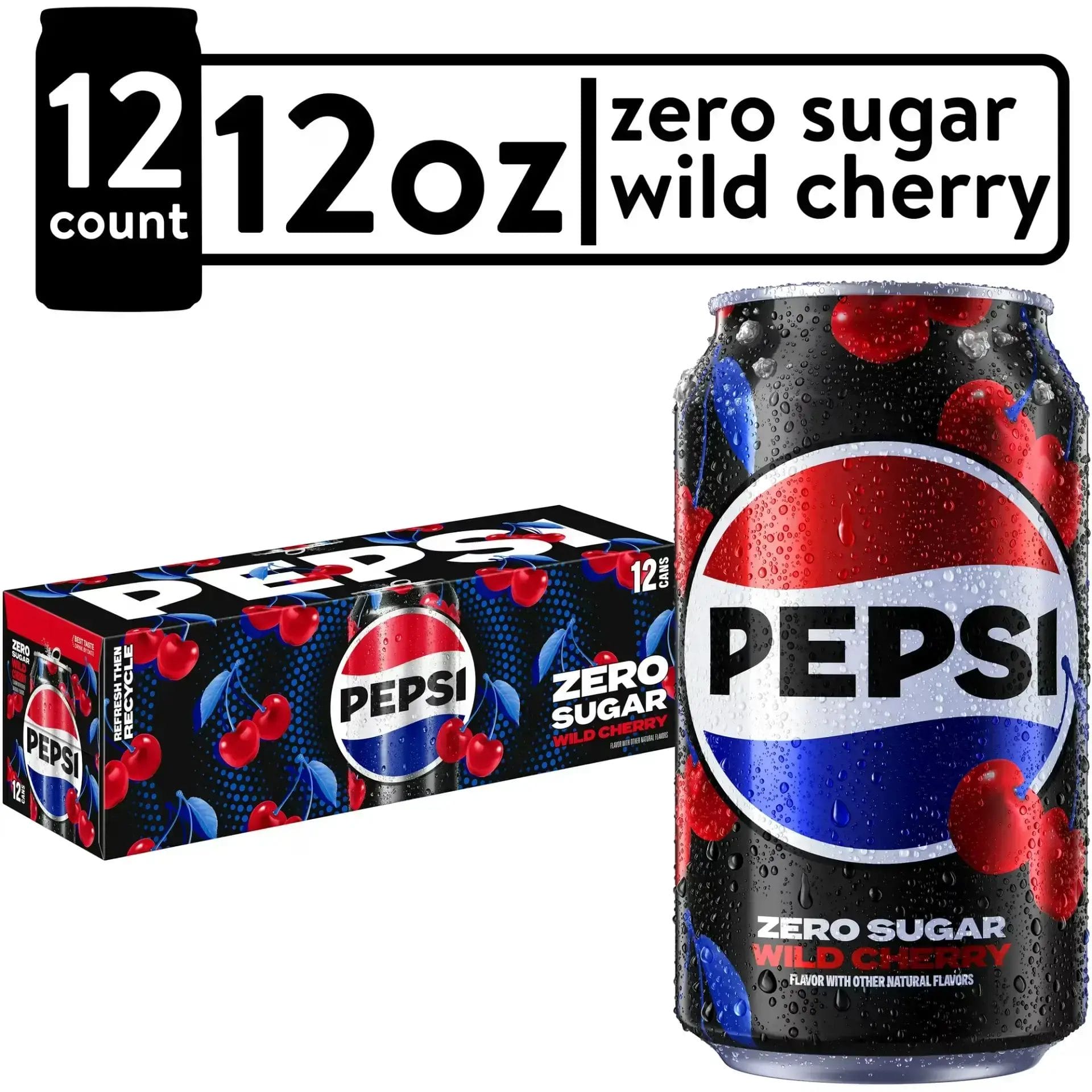 Pepsi Zero Sugar Wild Cherry - Bold Cherry Flavor