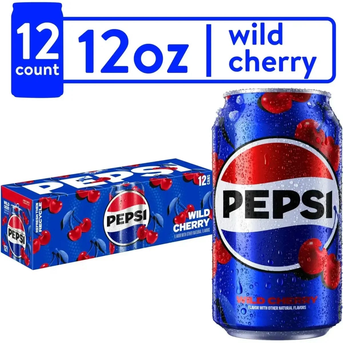 Pepsi Wild Cherry, 12 Oz Can
