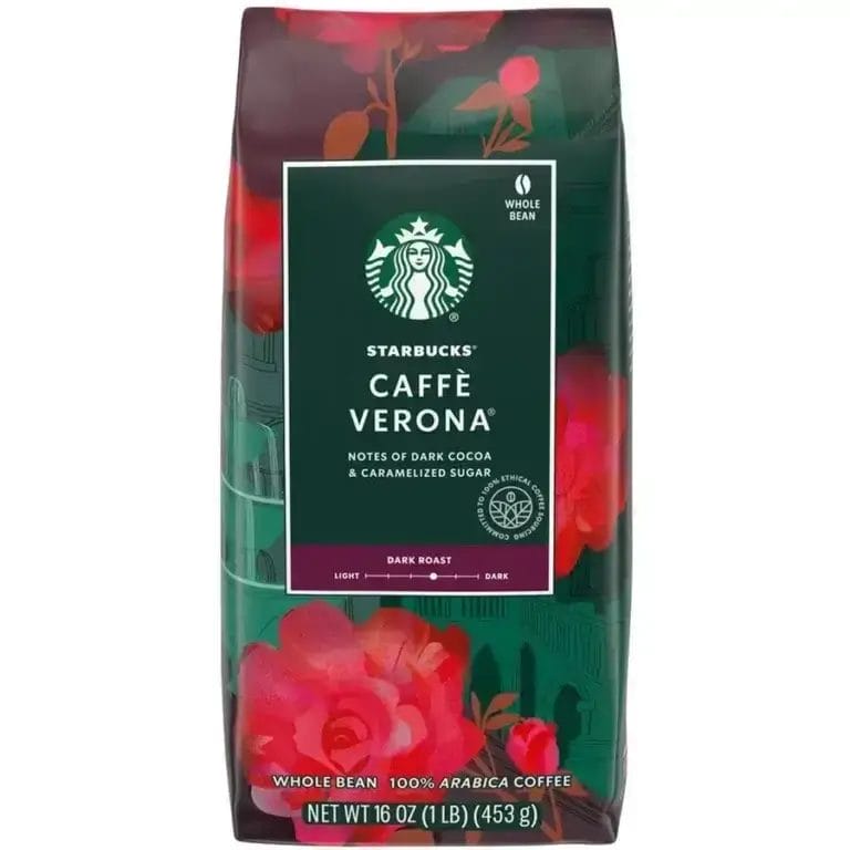 Starbucks Caffe Verona Whole Bean, 16 Oz Bag