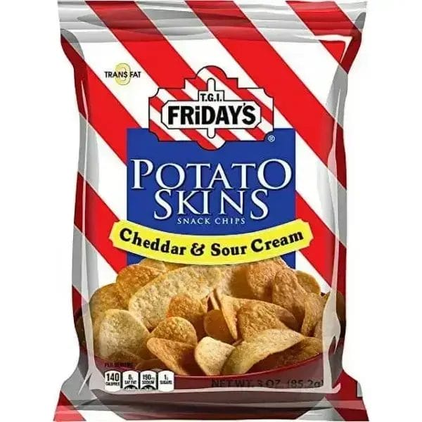 TGIF Cheddar and Sour Cream Potato Skins, 1.75 Oz Bags/55