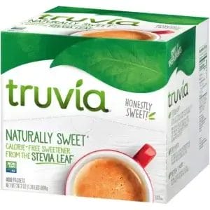 Truvia Naturally Sweet Calorie-Free Sweetener, Single Packets/400 Count