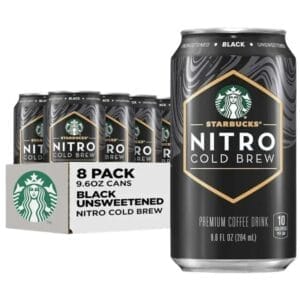 Starbucks Nitro Cold Brew Black, 9.6 Oz Can