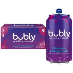 Bubly Blueberry Pomegranate, 12 Oz Can