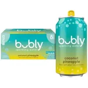 Bubly Coconut Pineapple, 12 Oz Can