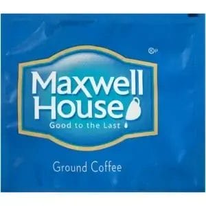 Maxwell House Ground Coffee Filter Packs, 0.7 Oz/ 100 Pack