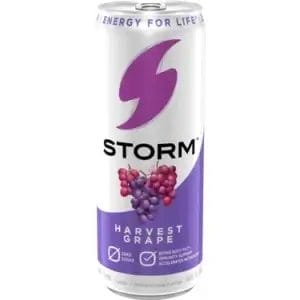 Storm Zero Sugar Harvest Grape, 12 Oz Can