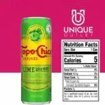 Topo Chico Sabores, Lime With Mint Sparkling Water, 12 Oz Can