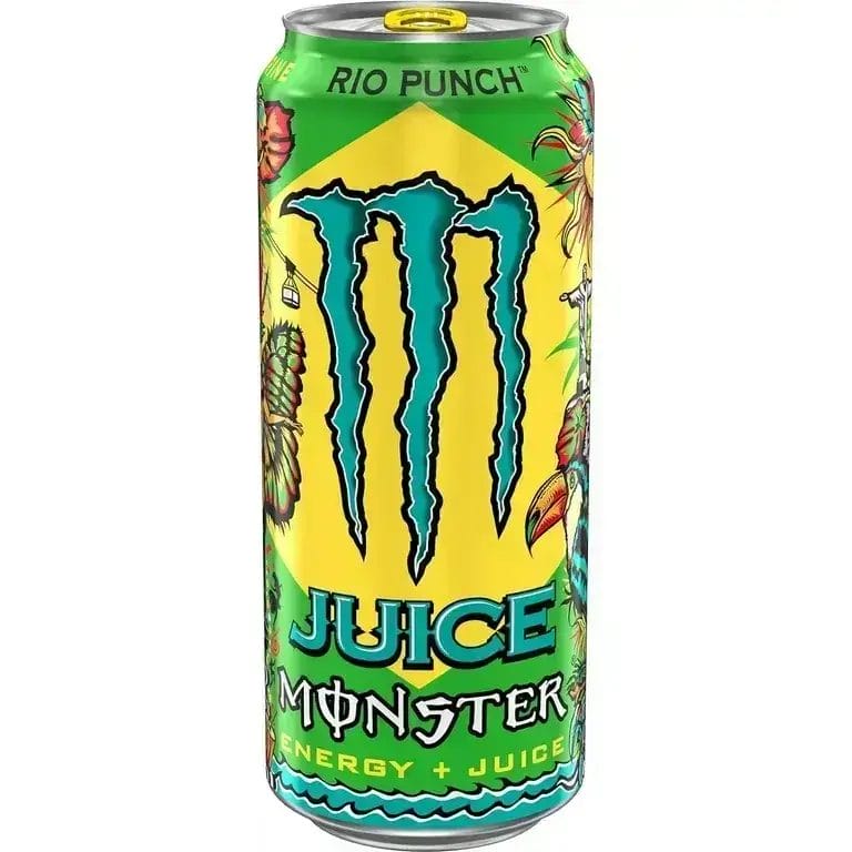 Monster Energy Juice Rio Punch Energy Juice Energy Drink 16 Ounce